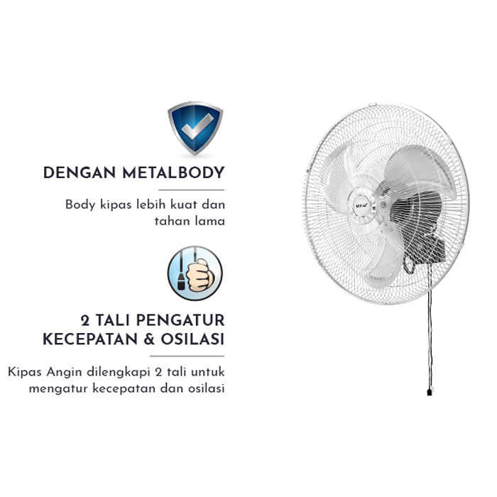 Sekai Kipas Angin Dinding Wall Fan Tornado 18 Inch - HWN 1858 PO | HWN1858PO
